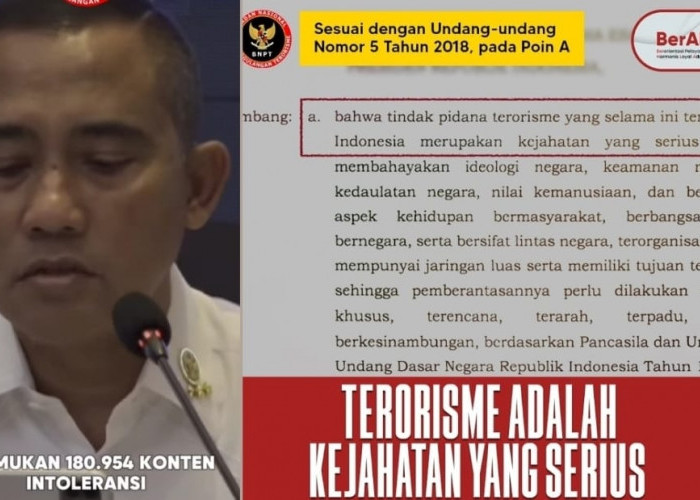 Blokir 180 Ribu Konten Terorisme, Alhamdulillah Eks Jamaah Islamiyah Ikrar Setia kepada NKRI