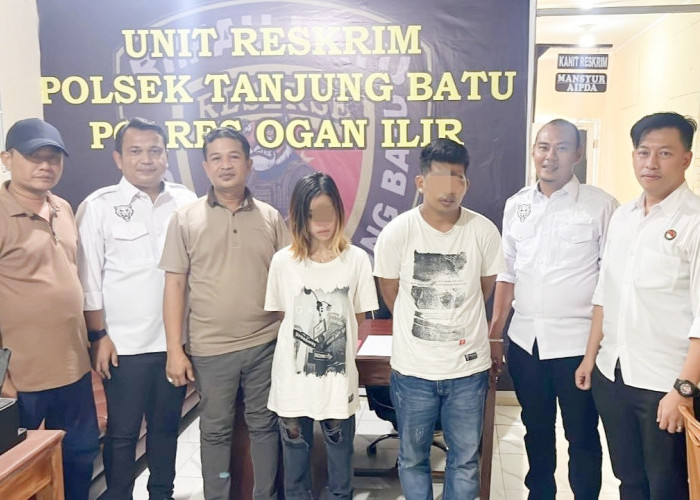Sedang Transaksi Sabu Dini Hari, Pasutri Ditangkap Polsek Tanjung Batu dan Sat Res Narkoba Polres Ogan Ilir