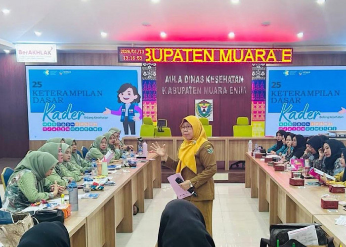 Dinkes Muara Enim Latih 31 Kader Posyandu Keterampilan Dasar Kesehatan