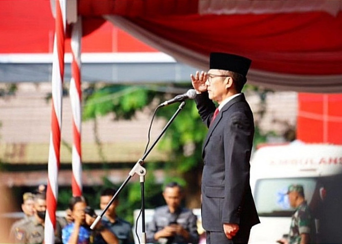  Pj Wako Palembang Ratu Dewa Jadi Inspektur Upacara Peringatan Hari Pahlawan ke-78, Begini Amanatnya