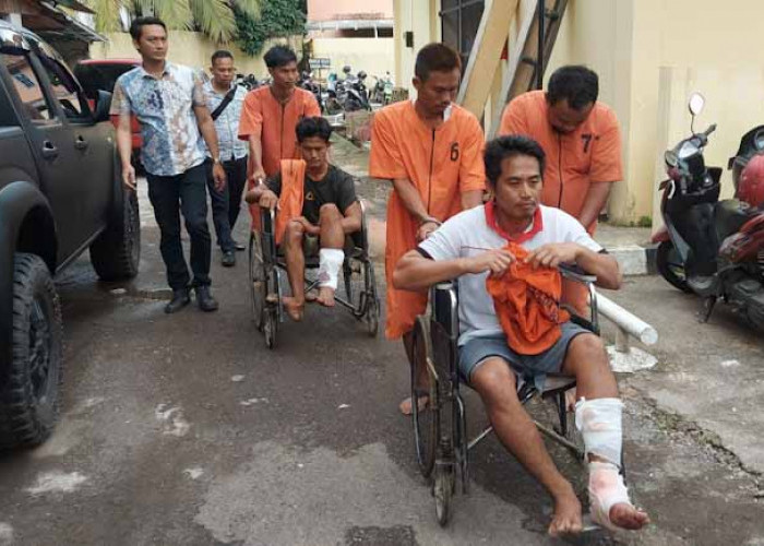 Jatanras Polda Sumsel Ringkus 5 Spesialis Pelaku Pencuri Sapi di Rambutan, 2 Ditembak