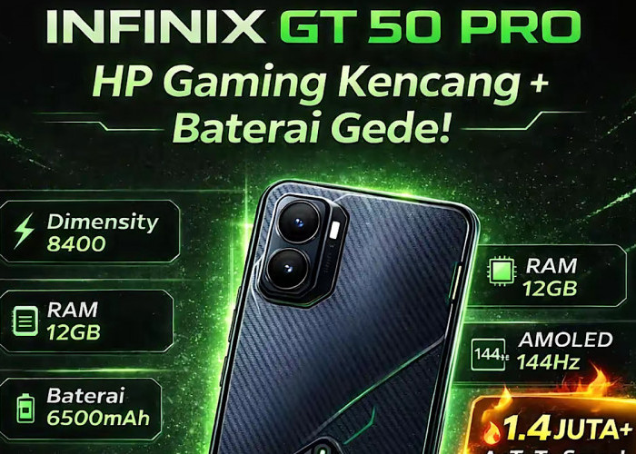 HP Gaming Terbaru Infinix GT50 Pro Bisa Dibeli 25 April 2026, Game MLBB Kebuka Grafis 144 FPS