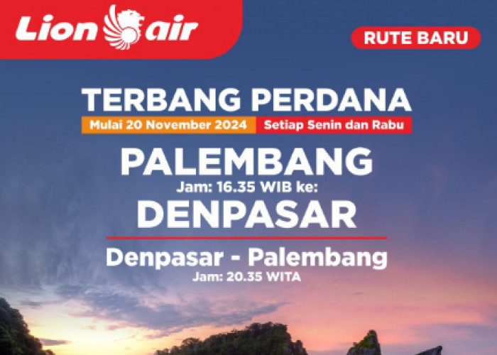 Bandara SMB II Tambah Rute Baru Palembang – Denpasar, Kapan Mulai Terbang?