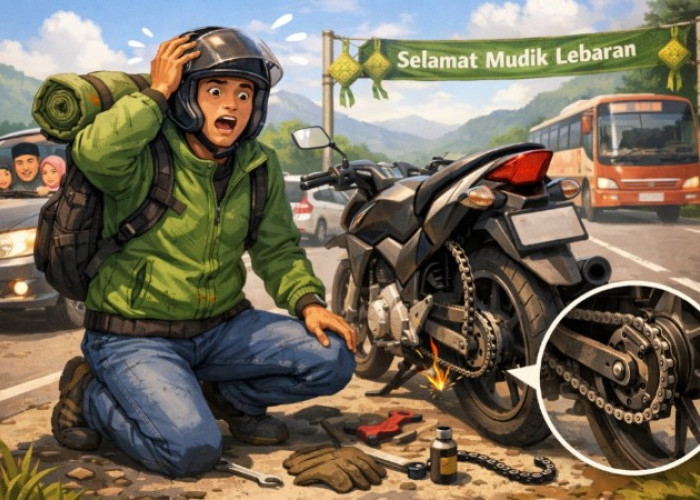 Rantai Motor Kendur atau Copot Saat Mudik? Ini Tips Darurat yang Bisa Selamatkan Perjalanan Anda