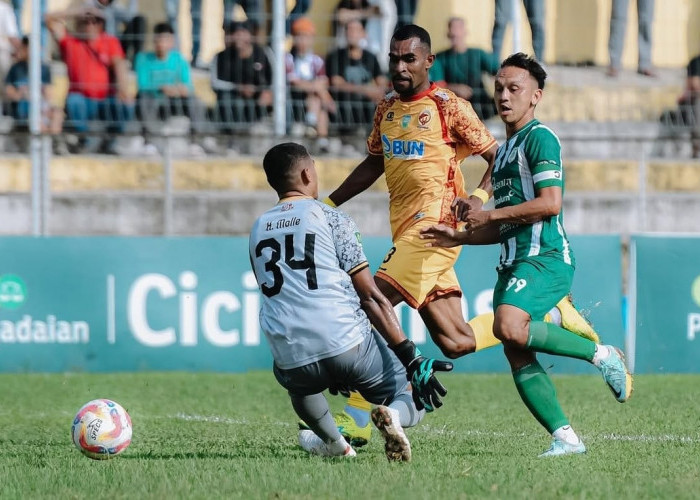 Derbi Sumatera Dua Menit 2 Gol, Eks Sriwijaya FC Jadi Penentu Kemenangan PSMS Medan Laga Playoff Degradasi 