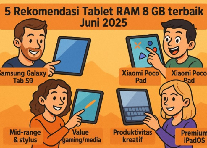 5 Rekomendasi Tablet RAM 8 GB Terbaik Juni 2025, Miliki Fitur Canggih Harga Terjangkau