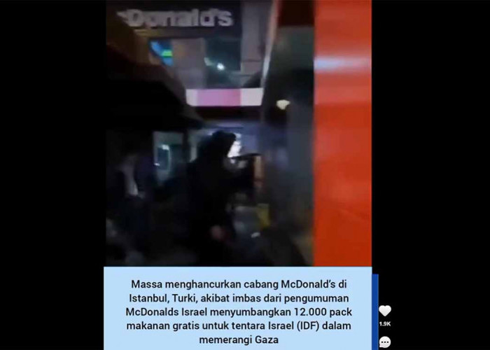 McDonald's Dihancurkan, Israel Cemaskan Turki, Siapkan Pesawat Evakuasi Warganya