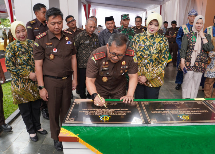 Kunker ke Kejari Muba, Kajati Resmikan Gedung Kantor hingga Rumah Rehabilitasi Napza