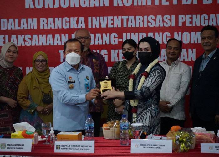 Kakanwil Kemenkumham Sumsel Sambut Kunjungan Komite I DPD RI di Kantor Imigrasi Palembang 