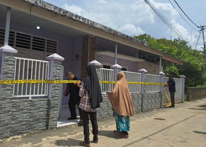 Usai Pra Rekontruksi, Inafis Polrestabes Palembang Pasang Police Line di Panti Asuhan Fisabilillah Al Amin