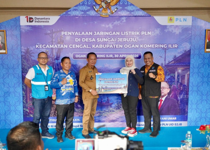 PLN Alirkan Listrik 24 Jam ke Dusun Terpencil di Cengal OKI
