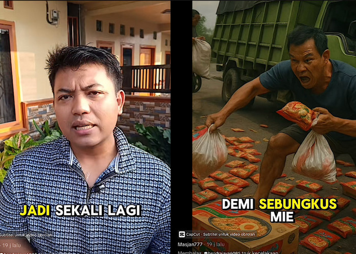 Akhirnya Minta Maaf, Konten Kreator Sebut Penjarah Truk Mie Instan Terjadi di Palembang