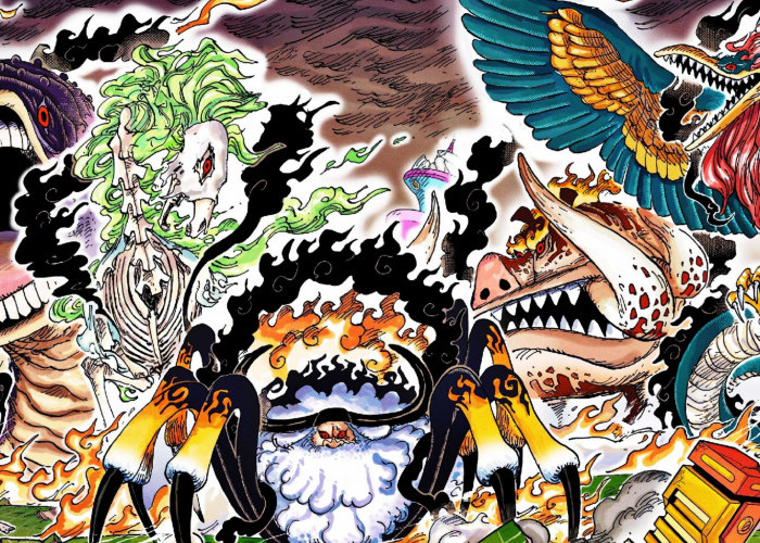 One Piece: Perang antara Luffy dengan lima Gorosei di Pulau Egghead 