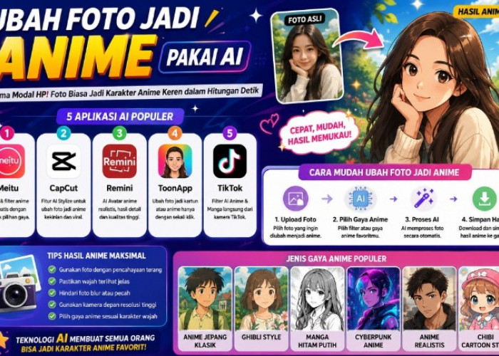 Begini Cara Mudah Ubah Foto Jadi Gambar Anime dengan Bantuan Aplikasi AI