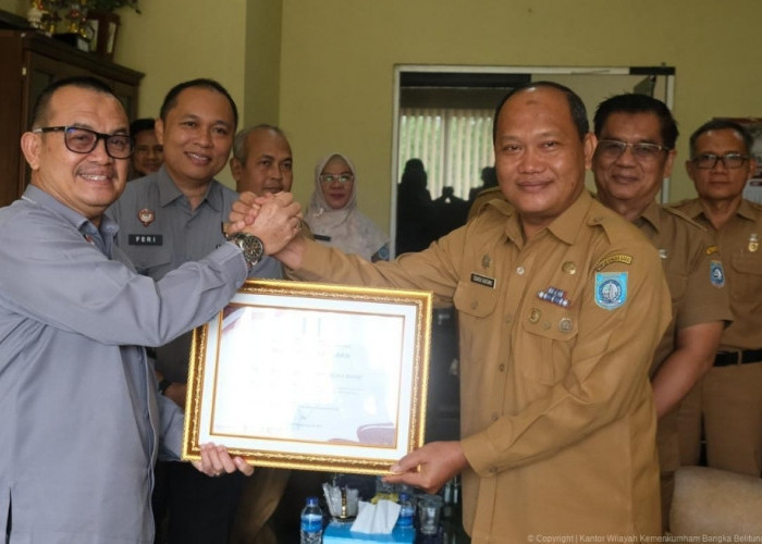 Pemkab Bangka Barat Raih Predikat IRH Istimewa, Kanwil Kemenkum Babel Perkuat Koordinasi Propemperda