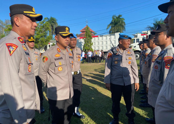 Kapolres Ogan Ilir Pimpin Apel Pagi, Tegaskan Komitmen Pelayanan Prima dan Disiplin Personel