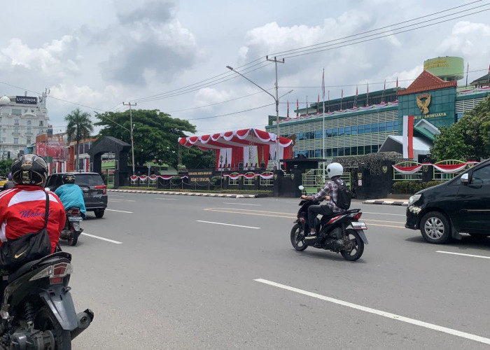 Sempat Ditutup Karena HUT TNI ke-79, Jalan Sudirman Palembang Sudah Kembali Dibuka