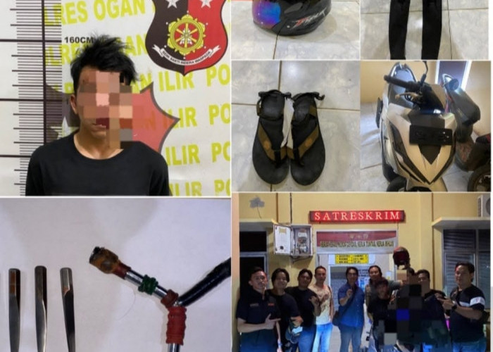Beraksi di 14 TKP, Pelaku Curat Berusia 19 Tahun Dibekuk Tim Gabungan Polres Ogan Ilir dan Polsek Tanjung Raja
