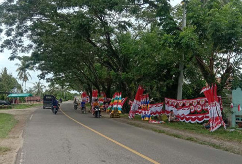 Pedagang Bendera dan Durian Menjamur di Jalinsum