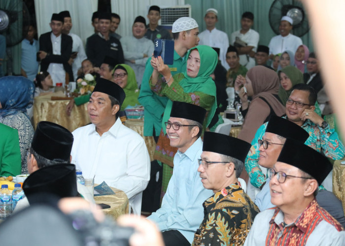Antusias Warga Nahdlatul Ulama Ramaikan Halal Bihalal Bersama Pj Wali Kota Palembang