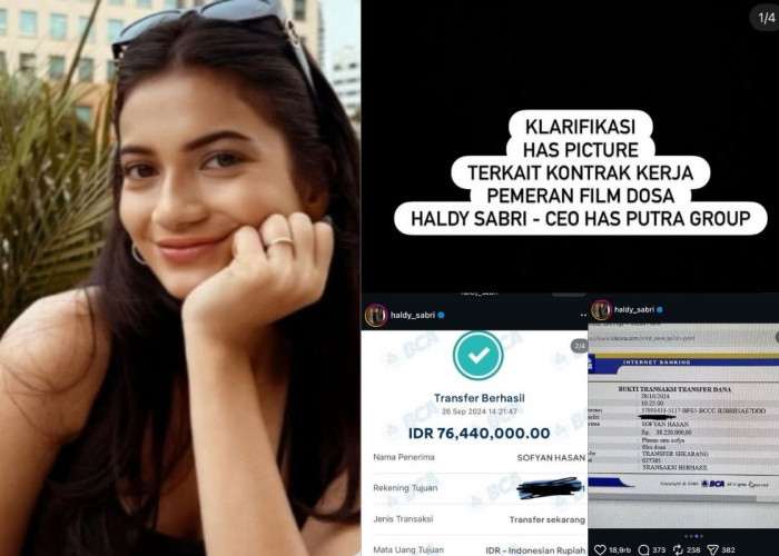 Ratu Sofya Diskatrmat Haldy Sabri Terkait Konflik Film Dosa, Bawa Bukti Transfer Ratusan Juta!
