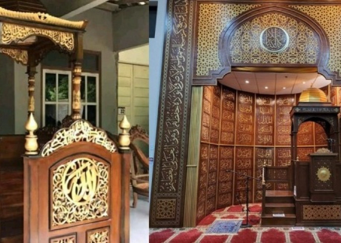 7 Pilihan Mimbar Masjid Minimalis, Kental Nilai-nilai Islam, Ada yang Dilengkapi Kubah