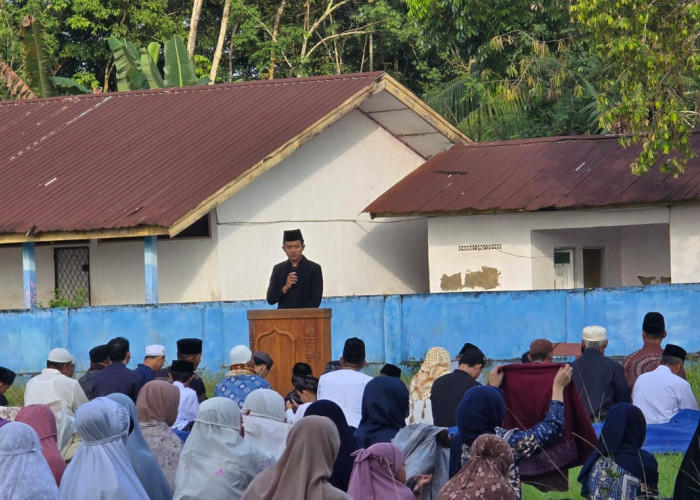 Warga di Kecamatan Lempuing OKI Hari Ini Solat Ied Idulfitri