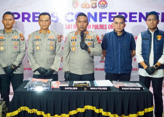 Kasus Penembakan di Mesuji, Polres OKI Ungkap kurang dari 12 Jam Pelaku dan Senpi Diamankan