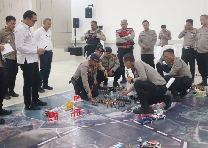 Antisipasi Potensi Gangguan Kamtibmas Saat Aksi Unjuk Rasa, Polres Ogan Ilir Gelar TFG untuk Kendalikan Massa