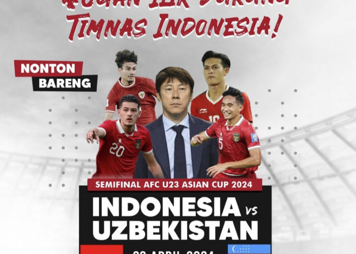 Malam Ini, Pemkab Ogan Ilir Gelar Nonton Bareng Piala Asia U-23 Timnas vs Uzbekistan, Bakal Ada Hadiah Menarik