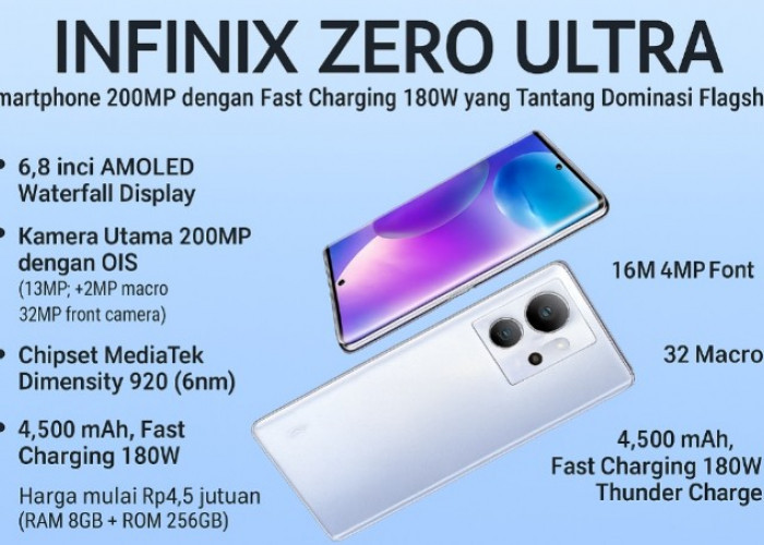 Infinix Zero Ultra Sematkan Fitur Thunder Charging 180W, Siap Tantang Dominasi Flagship
