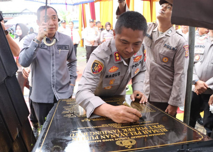 Kapolres Ogan Ilir Resmikan 3 Gedung Ikonik Pelayanan Polri di Polsek Tanjung Batu, Salah Satunya TPQ