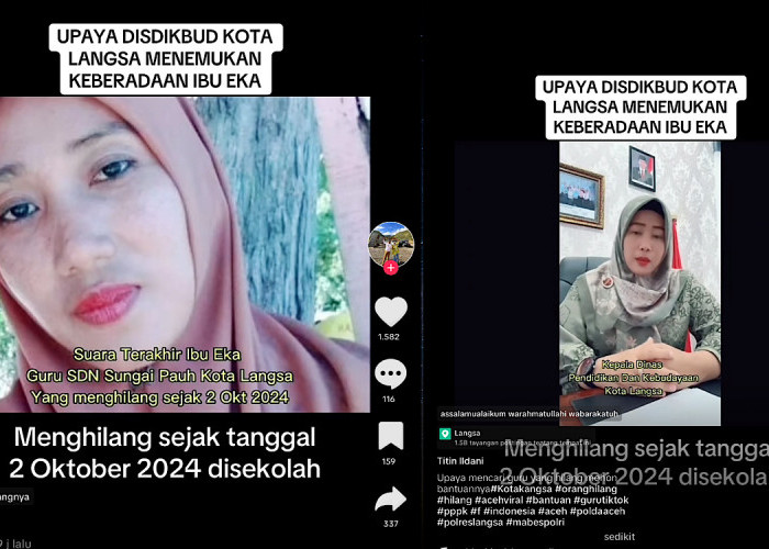 Guru SD di Langsa Menghilang, Murid Bersama Guru dan Kepala Dinas Menangis Bikin Video Imbauan Cepat Pulang 