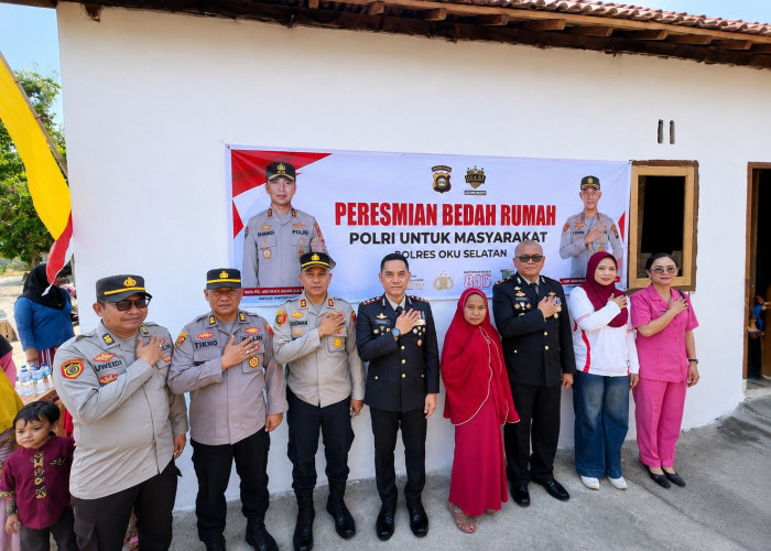 HUT ke-81 RI, Polda Sumsel Bedah Rumah Warga OKU Selatan, Hunian Layak Jadi Kado Kemerdekaan