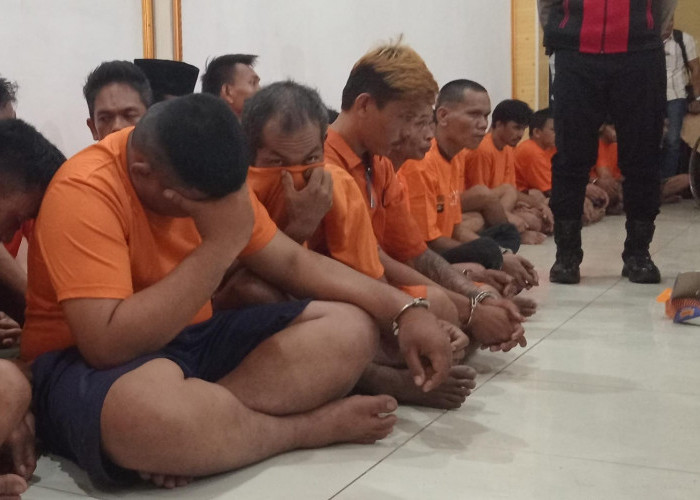Operasi Sikat Musi I 2025, Polres Banyuasin Ungkap 56 Kasus, Tangkap 61 Orang