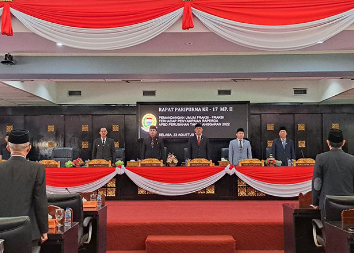 Wali Kota Palembang Jawab Pandangan Umum Fraksi-fraksi Di Jadwalkan 5 September