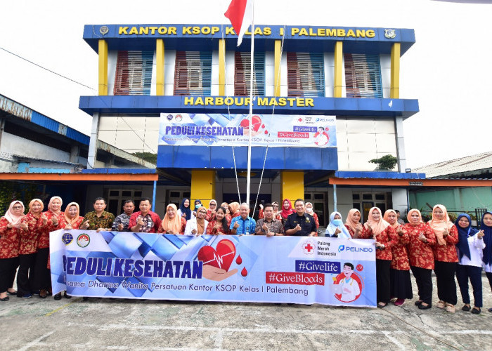 Peringati Hari Lahir Pancasila 2024, KSOP Kelas I dan Pelindo Regional 2 Palembang Adakan Giat Donor Darah
