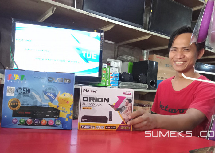 TV Digital Segera Diberlakukan, Penjualan Perangkat STB di Kota Prabumulih Meningkat