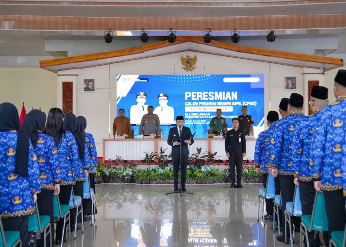 Bupati Lantik 122 CPNS di Lingkungan Pemkab Ogan Ilir, Ingatkan Pelayanan ke Masyarakat adalah Prioritas Utama