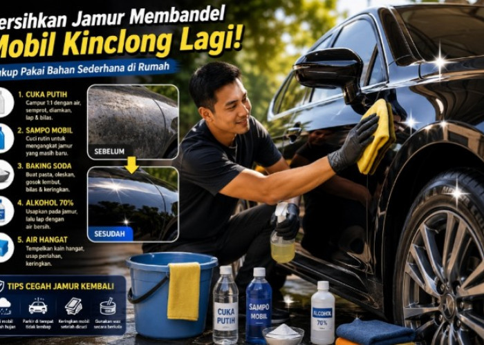 Hilangkan Jamur Membandel di Bodi Mobil, Cukup Gunakan 5 Bahan Sederhana yang Ada di Rumah