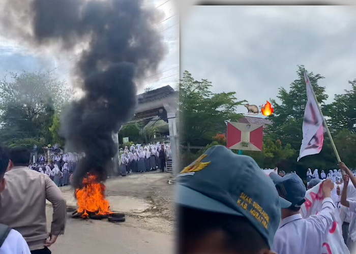 9 Tuntutan Siswa SMAN Surulangun Sampai Bakar Ban, Termasuk Minta Kepsek Mundur