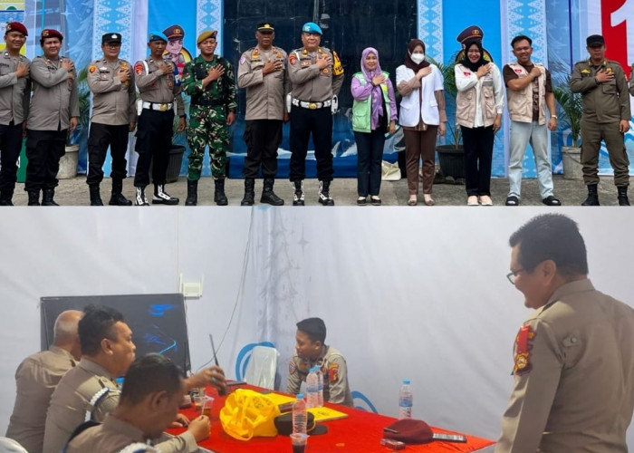 Propam Polda Sumsel Lakukan Pengecekan Personel dan Pos Pelayanan Ops Lilin Musi 2025
