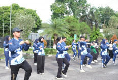 Senam Pagi Jadi Sarana Bangun Kebersamaan Pegawai Kemenkum Babel
