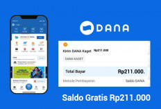 Dapatkan Saldo Gratis Senilai Rp211.000 Klaim Lewat Fitur Dana Kaget Sekarang 