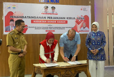 Gandeng Perumda Tirta Musi, PMI Dorong Gerakan Donor Darah Massal di Palembang