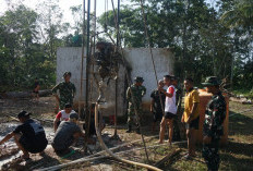 5 Titik Sumur Bor untuk Masyarakat OKI Mulai Dikerjakan TNI di Program TMMD