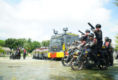 Simulasi Sispamkota Polres OKI, Kesiapan Hadapi Aksi Unjuk Rasa Secara Humanis