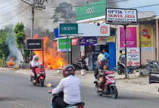 Bengkel di Kayuagung Terbakar Gegara Bakar Sampah, Tak Ada Korban Jiwa