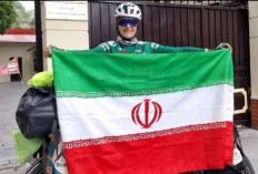 Kayuh Misi Perdamaian, Pesepeda Cantik Asal Iran Tempuh 8.000 Kilometer Keliling Asia dan Tiba di Indonesia