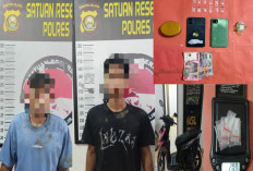 Sedang Duduk Santai di Pondokan, 2 Pengedar Sabu di Payaraman Diciduk Satresnarkoa Polres Ogan Ilir
